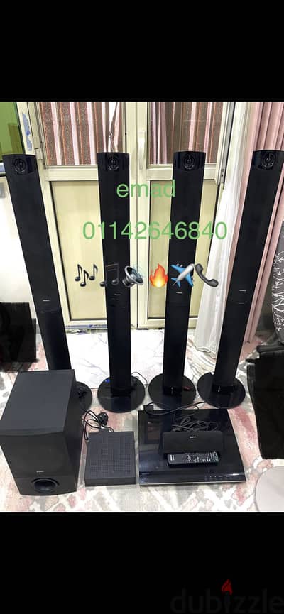 مسرح منزلي سوني موديل sz1000w وارد من الخارج حاله ممتازه