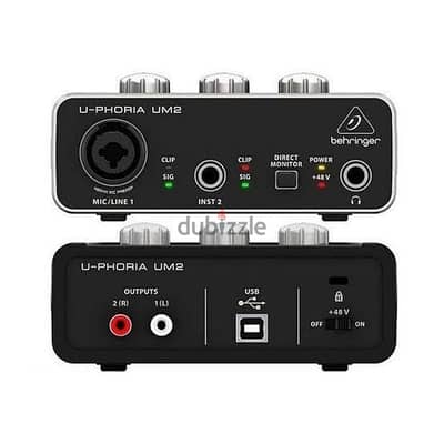 كارت صوت بهرنجر behringer um2 بسعر كويس 3000 جنيه