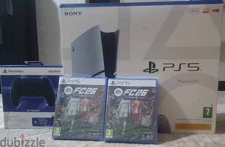جهاز بلاي ستيشن   وارد الخليج مع 2  اسطوانه PC 26 ودراع