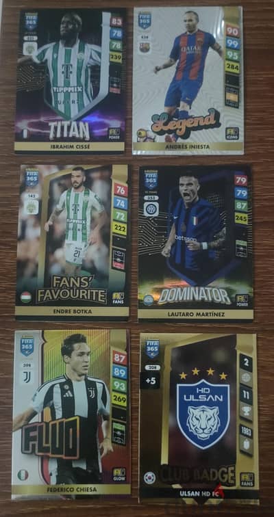 مجموعة كروت Panini FIFA 365 2024 أصلية - حالة ممتازة