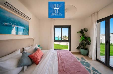 شاليه 3 غرف دايركت علي اللاجون  للبيع في كالي كوست الساحل الشمالي راس الحكمة - Cali Coast Ras ElHekma North coast