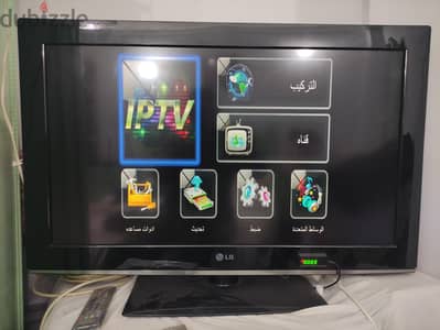 شاشه LG ٣٢ بوصه LCD اسود استعمال خفيف