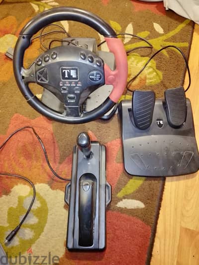 عجلة قيادة وشفتات ودواسات للبيع - للـ PlayStation 2 (PS Ice Turbo)