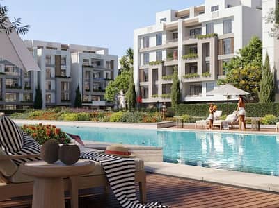 Fully finished apartment with air conditioning and kitchen directly in front of Madinaty