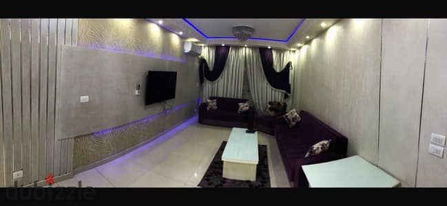 Furnished, air-conditioned hotel-style apartment next to City Stars, available for daily and monthly rent for families. Excellent location in Nasr Cit