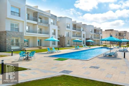 View and receive immediately with Al Ahly Sabbour, a 3-bedroom chalet with ultra-super-lux finishing in the North Coast, Ras El Hekma area