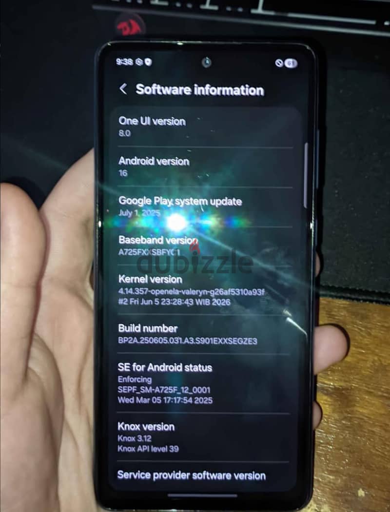 Samsung A72 7