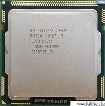 Intel core i5-650 1st generation بروسيسور