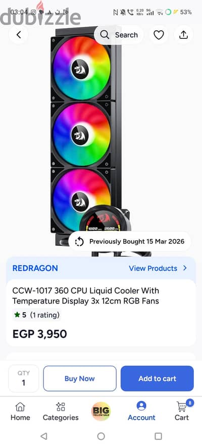 liquid cooler Red dragon