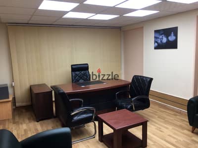 Furnished and licensed administrative office for rent 280m on a main street with air conditioning in a modern administrative tower