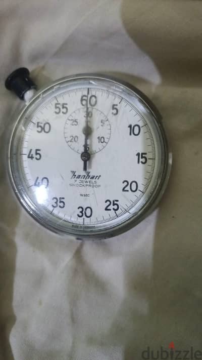 Hanhart Original Vintage Stopwatch – Made in Germany – 7 Jewels
