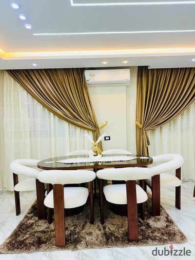Limited-time offer and 50% commission discount. Luxurious furnished, top-tier hotel-style apartment for rent on Abbas El Akkad Street, fully air