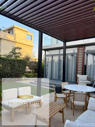 Ground Floor Apartment with Garden for Sale Ready to Move Super Deluxe Finishing Best Price in a Compound in the 5th Settlement New Cairo Egypt