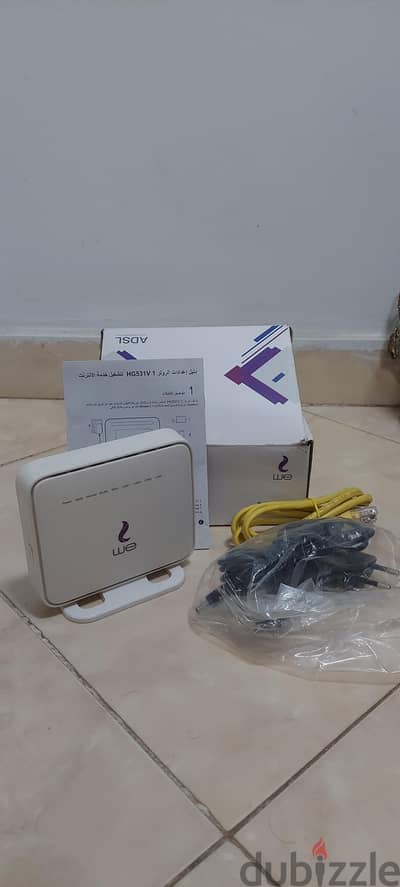 راوتر ومقوي إشارة WE موديل Huawei HG531 V1 بحالة الزيرو بالكرتونة