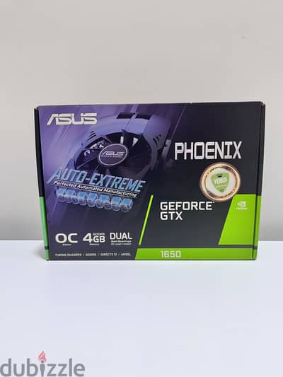 للبيع كرت شاشه قيمنج ASUS GTX 1650 4GB Phoenix OC (GDDR5)