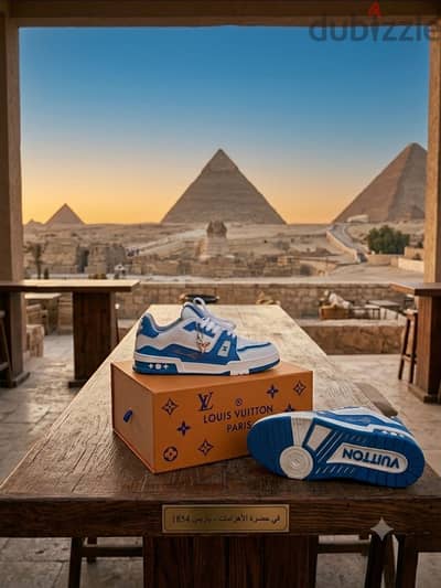 Louis Vuitton LV Trainer Sneaker (White/Blue)