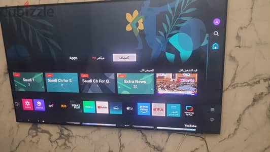 شاشة سامسونج 4k smart ٥٥ بوصه