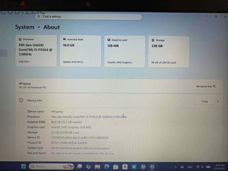Hp Laptop 4