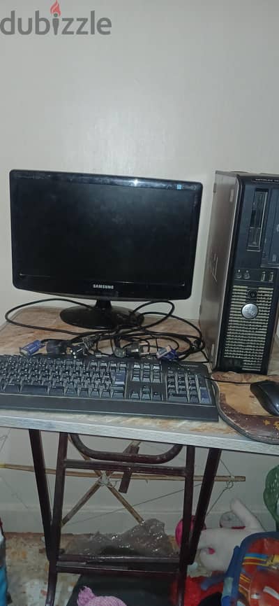 جهاز كمبيوتر مكتبي dell 745 / شاشة ١٩ بوصه سامسونج