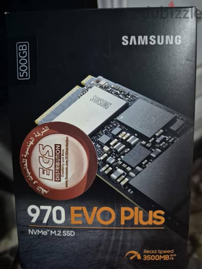 Samsung 970 EVO Plus 500GB - كسر زيرو تماماً - صحة 100% ضمان ECS