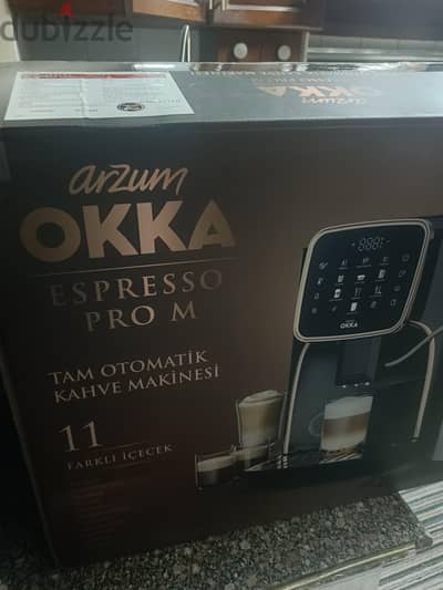 okka cappuccino machine - تم تجربتها فقط -بالكرتونه والضمان