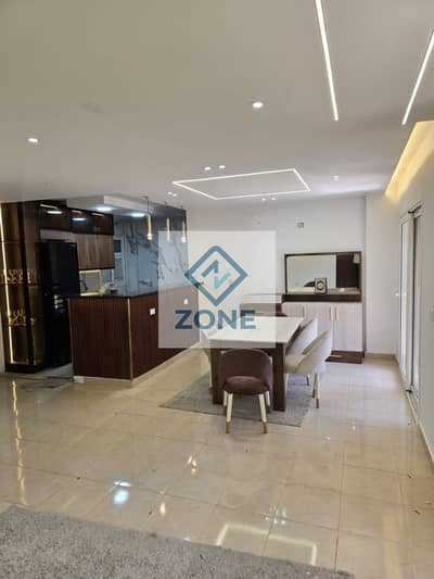 Ground Floor Apartment with Private Garden for Rent in Madinaty – Premium Custom Finishing, Kitchen Included, 2 Bedrooms, 2 Bathrooms.