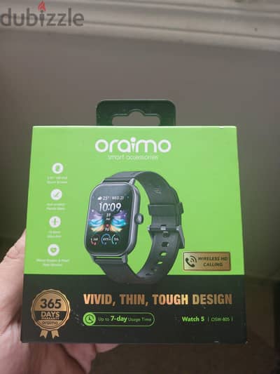 oraimo watch 5 للبيع بحالة ممتازة