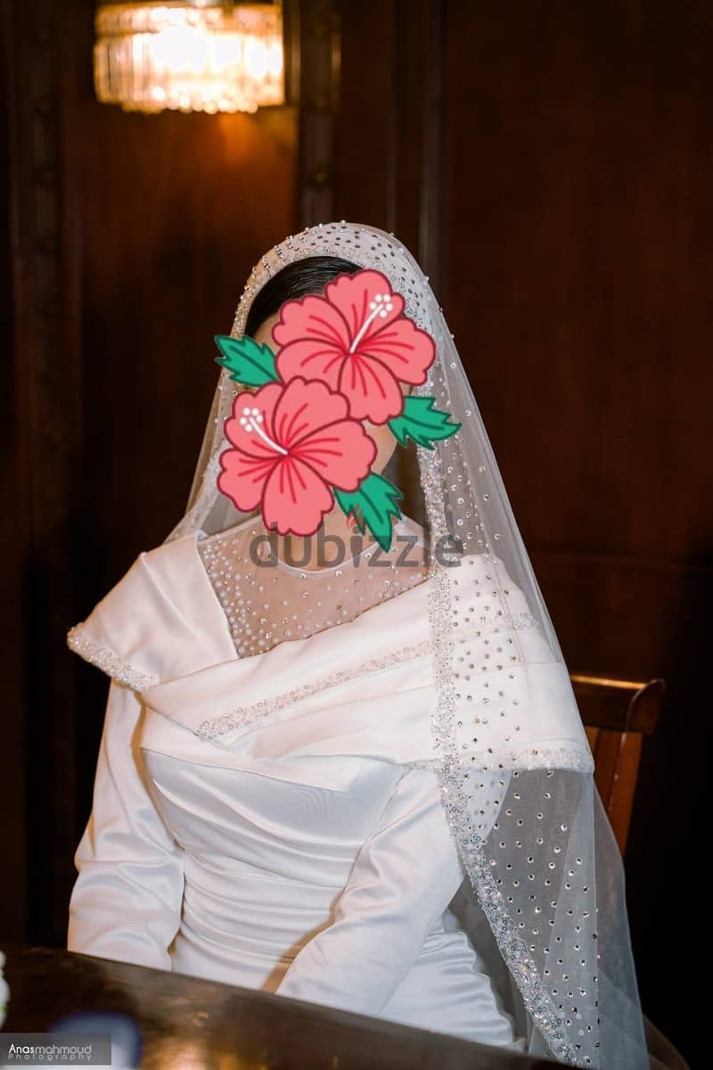 Wedding dress & veil 1