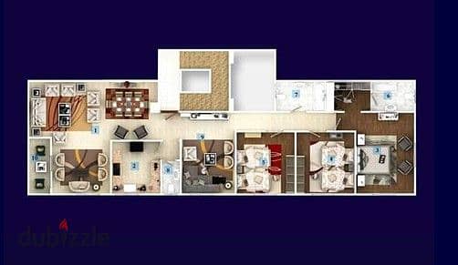 Cash or installment delivery apartment for sale in the eighth neighborhood, Beit Al-Watan, overlooking a large garden at an excellent price