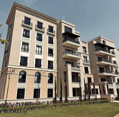 شقة بتشطيب كامل بالتكييفات أقرب إستلام فى فيلدج ويست من درة بجانب رويال سيتى Village West