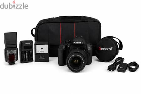 كاميرا canon650D استعمال خفيف و بجميع مشتملاتها