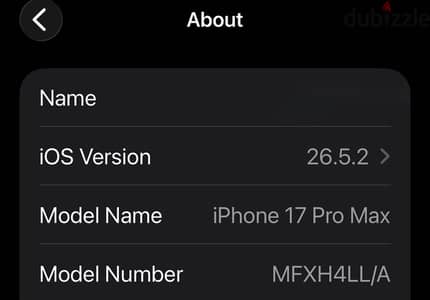 iPhone 17 Pro Max 256GB - كأنه جديد