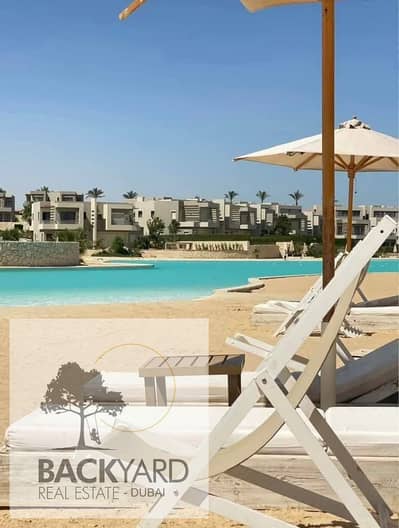 5% down payment and long-term installments. Fully finished, air-conditioned chalet with a prime marina view near El Alamein.
