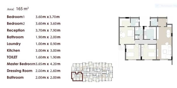 Best Layout 165 sqm Apartment for Sale in Jazal Sheikh Zayed | 3 Bedrooms & 3 Bathrooms | Direct on Al Nozha Street | 5% Down Payment | Installments U