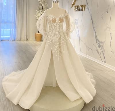Elegant wedding dress , فستان زفاف