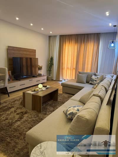 Furnished apartment for rent in Al-Rehab City, next to the Eastern Market, area of ​​131 meters, ultra super deluxe