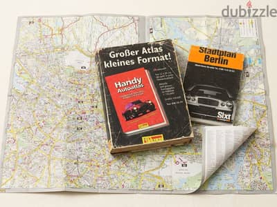 أطلس برلين الأصلي (Stadtplan Berlin) – إصدار ألماني قديم Vintage