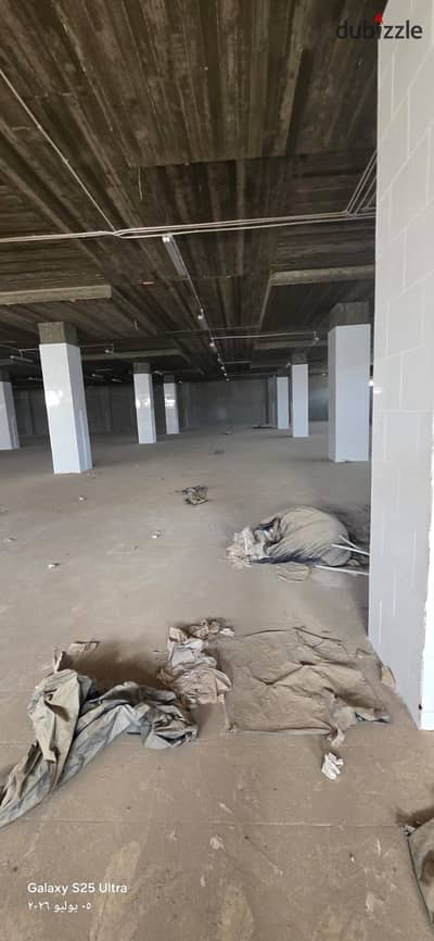 Food factory for rent in the Fifth Settlement Industrial Area. Land area 5000 sq m, buildings 5000 sq m on 5 floors, each floor 1000 sq m net. Prime l