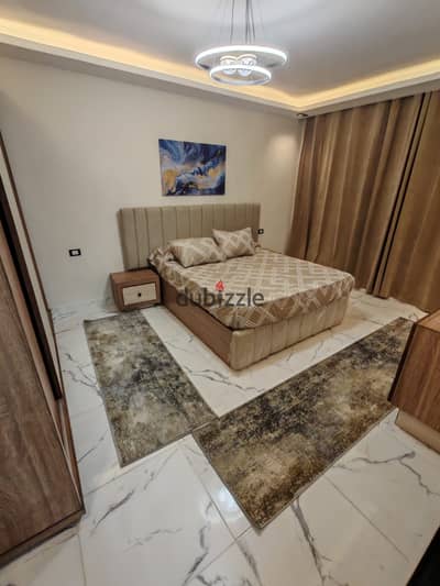Furnished, air-conditioned hotel-style apartment next to City Stars, available for daily and monthly rent for families. Excellent location in Nasr Cit