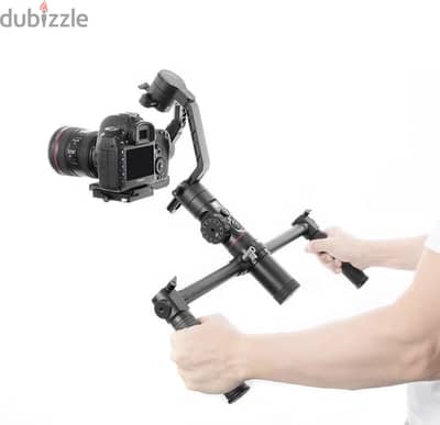 : Zhiyun Crane EH002 Dual Handle الأصلي للجيمبل، بحالة ممتازة