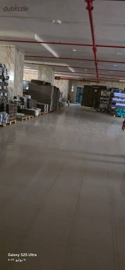 Warehouse for rent in Fifth Settlement Industrial Area, 4000 sq m area on 4 floors, 1000 sq m net per floor, prime location. Asking price: 1 million E