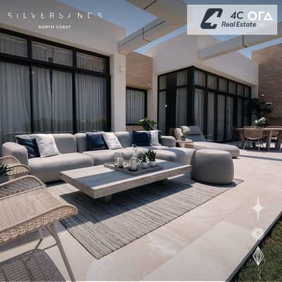 اقل سعر شاليه علوي بروف 58 متر فيو علي البوليفارد دايركت  للبيع في سيلفر ساندس – الساحل الشمالي Silver Sands  North Coast