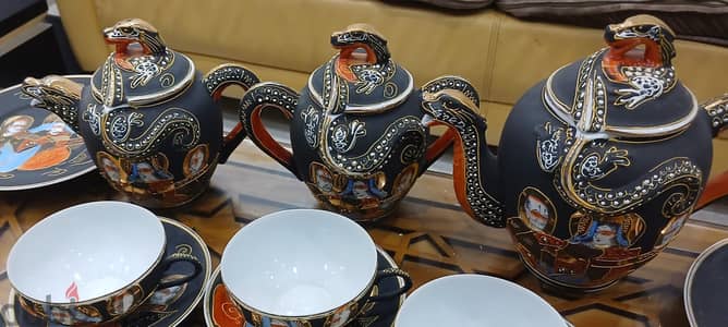 طقم شاى التنين يابانى هاند ميد