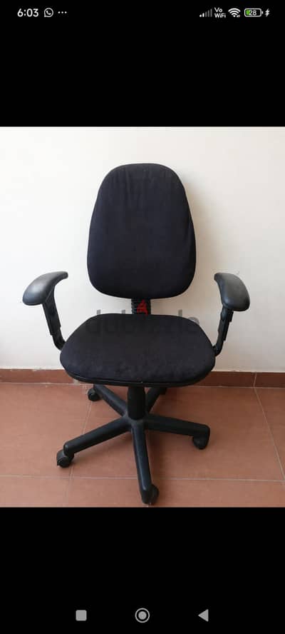 black Swivel chair