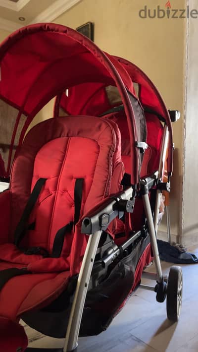 Chicco twin double stroller for sale with negotiable price