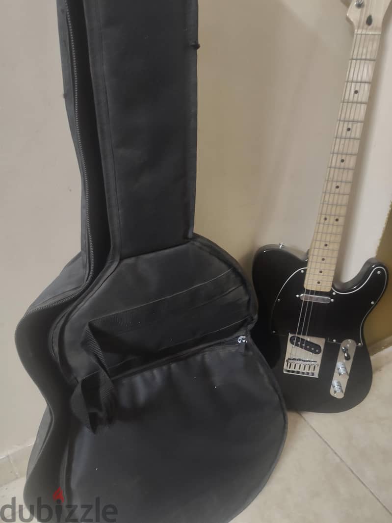 Fender telecaster guitar+ bag +amp+cable 4