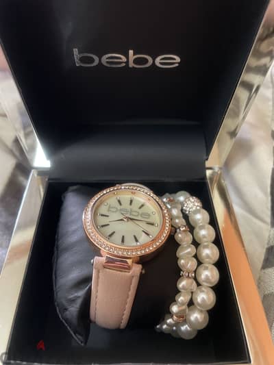 BEBE rose pink watch