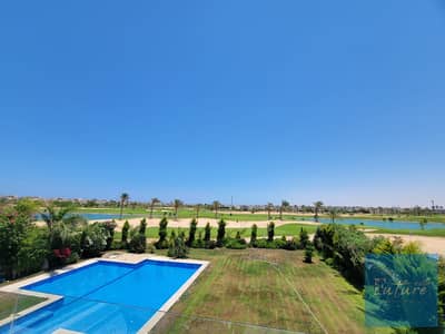 Luxury Furnished Villa for Rent in Hacienda Bay Palm Hills North Coast private pool | 5 Bedrooms + Nanny Room | Direct Golf | Sea View