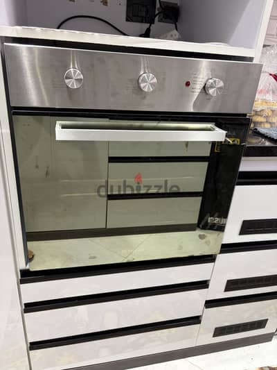 فرن غاز built in فريش ٦٠ سم + شواية كهربائية استخدام مره واحدة