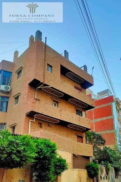 كود327 عماره للبيع 250 متر بركه السبع طريق النصر  بجوار الكنيسه ارضى و3 ادوار العماره لها مدخلين